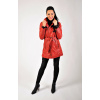 Max Original Leather Dámsky kožený kabát SARA red (M 44-46) - Red - M