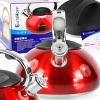 Čajník, kanvica na čaj - Elegantný Red Kanvica 3L Gas Premium Indukčné (Čajník, kanvica na čaj - Elegantný Red Kanvica 3L Gas Premium Indukčné)