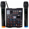 AMS AM MINI WIRELESS mixpult s 5 kanálmi a 2 bezdrôtovými mikrofónmi