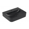Villeroy & Boch Finion - Umývadlo 60x47 cm, bez prepadu, otvor na batériu, CeramicPlus, Pure Black 41686LR7
