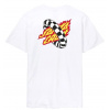 pánske tričko SANTA CRUZ GOAL FLAME TEE WHITE M