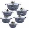 Sada hrncov - Mramoru hrnce hrnce Sada plynu indukcie 7086 (Sada hrncov - Mramoru hrnce hrnce Sada plynu indukcie 7086)