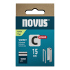 NOVUS sponky s úzkym chrbtom, typ C, 4/15 mm, 1000 ks
