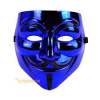 Anonymous maska – Guy Fawkes maska V for Vendetta Farba: modrá