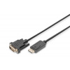 Digitus DisplayPort připojovací kabel, DP/M- DVI (24+1)/M 2.0m AK-340306-020-S