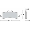 Brzdové destičky DP Brakes přední KAWASAKI 1000 Ninja H2 SX rok 18-21