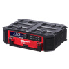 MILWAUKEE M18 PRCDAB+0 aku rádio PACKOUT 18V, DAB+, AM/FM, BlueTooth, funkce nabíječky přes USB port 4933472112