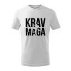 Nápis Krav Maga - Tričko detské bavlnené - 122 cm/6 rokov ( Biela )