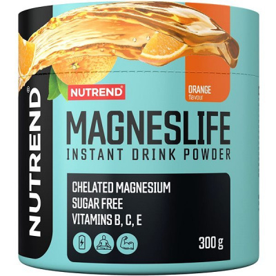 Nutrend Magneslife instant drink powder 300 g, pomaranč