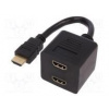 Rozdvojka signálu HDMI HDMI zásuvka x2,HDMI vidlica 200mm