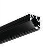 LED profil rohový a konstrukční KLUS 45-PLUS černý - LED profil 45-PLUS černý - 3m