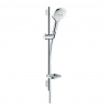 Hansgrohe Raindance Select E - Sprchová súprava 120 3jet so sprchovou tyčou 65 cm, biela-chróm 26620400