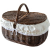 Prútený piknikový kôš tmavo hnedý DR00845