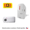 Bezdrátový zvonek BZ11 Elektrobock, síťový přijímač 230 V, bílý