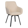 Béžové čalúnené jedálenské kreslá v súprave 2 ks Alison – Rowico
