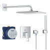 GROHE Eurocube Perfect - Sprchový set s Rainshower Mono 310 Cube, chróm 25238000