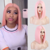 Ružová parochňa Valentina so sieťkou (lace front)