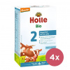 4x HOLLE Mlieko bio pokračovacie 2, 6m+ 600 g VP-F171731