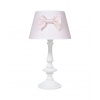 Caramella Baby Pink stolná lampa s mašľou ružová