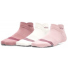 UNDER ARMOUR Womens UA Breathe NS Tab (3 páry) pink