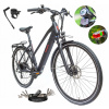 Dámsky elektrický trekingový bicykel s kolesami 28