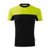 MALFINI COLORMIX 109 / Viacfarebné unisex tričko - limetková/čierna XXL