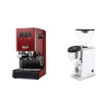 Gaggia New Classic EVO, red + Rocket Espresso FAUSTINO 3.1, chrome