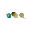 Ferm Living Vianočné gule Glass Baubles Mixed dark – L, set 4 ks – tmavý mix