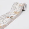 DIMEX | Vliesová samolepiaca bordúra Medvedíky a líšky SBD-15-007 | 15 cm x 5 m | krémová, béžová, hnedá, šedá + Vliesová samolepiaca bordúra na stenu DIMEX Medvedíky a líšky SBD-15-007 v rozmere 15 c
