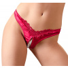 Cottelli Collection Lingerie Tanga s perlami červenáL