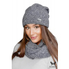 Dámsky set čiapky a šálu PENE sivý - Kamea 54/60