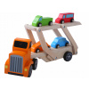 Ecotoys Ťahač s návesom na prepravu áut 4 autíčka 2243