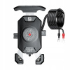 USB MOTOCYKLOVÝ DRŽIAK 12/24V Qi15W + PD20W | NA DARČEK!
