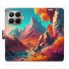 Flip pouzdro iSaprio - Xiaomi 15T Pro - Colorful Mountains s kapsičkami na karty - VÝPRODEJ (Flipové knížkové pouzdro, obal, kryt iSaprio s přihrádkami na karty a motivem)