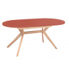 RAGABA Biju Oval Ash 170-220 cm - rozkladací jedálenský stôl FARBA: koralová