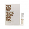 Carolina Herrera 212 VIP, Vzorka vône pre ženy