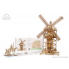 Ugears 3D dřevěné mechanické puzzle Větrný mlýn
