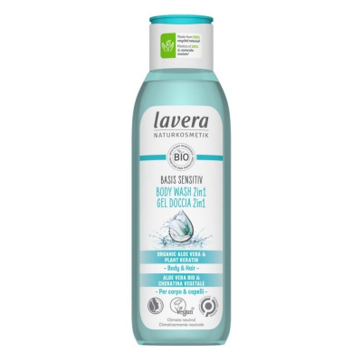 Lavera Basis sensitiv sprchový gél na telo a vlasy 2v1 250 ml 250 ml
