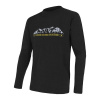 Pánske funkčné tričko s dlhým rukávom SENSOR Merino Active PT Mountains black M