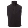 PAYPER CORK S00360-P114 / Pánska softshellová dvojfarebná vesta - black/black 4XL