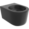 Mexen Sofia, závesná WC misa 490x360x355 mm, Rimless Tornádo, čierna matná, 3354XX85T
