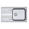 Franke Smart nerezový drez SRX 611-86 LB nerez 860x500,sifón,E77000.171 FRA 101.0395.055