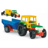 Traktor s vlečkami plast 38cm 2 druhy Wader