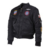US detská pilotná bunda CWU, čierna - XXL (M.F.H. Kidswear)
