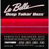 LaBella 760FHBB Beatle Bass Stainless Steel Flat Wound 50-100