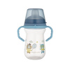 Canpol babies Hrnček so silikónovým náustkom FirstCup BONJOUR PARIS 250ml - modrý