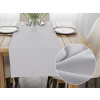 Biante Zamatový behúň na stôl Velvet Brick SVB-206 Svetlo sivý 45x160 cm