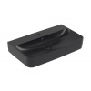 Villeroy & Boch Finion - Umývadlo 80x47 cm, bez prepadu, otvor na batériu, CeramicPlus, Pure Black 416881R7