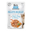 Brit Care Cat Fillets in Jelly with Turkey & Shrimps 85g