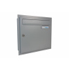 DOLS Poštová schránka A-01 na zamurovanie do stĺpika + orámovanie L profilom - RAL 7040 mat šedá